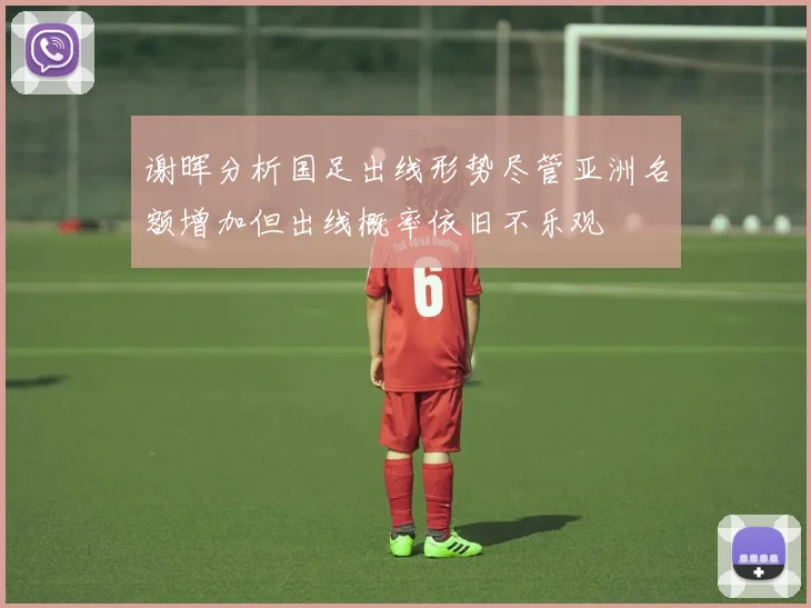 谢晖分析国足出线形势尽管亚洲名额增加但出线概率依旧不乐观